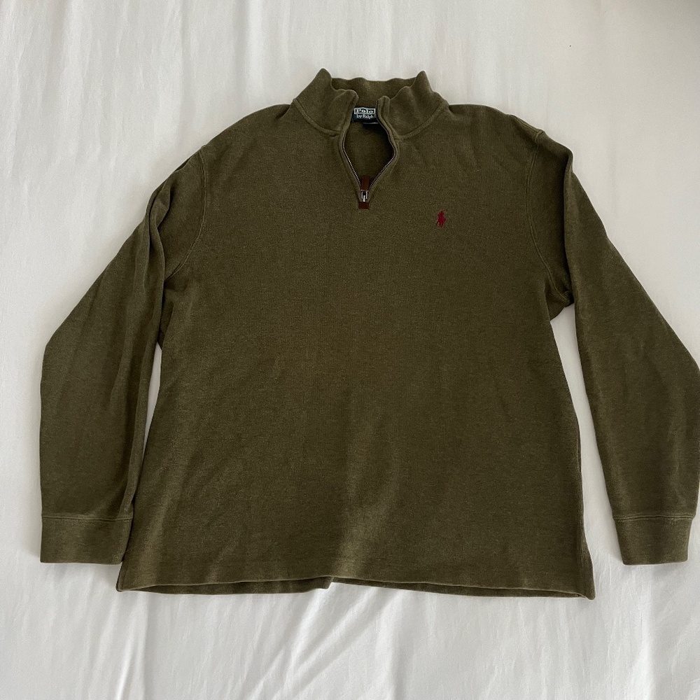 POLO Ralph Lauren Mens XL Quarter Zip-up Sweater